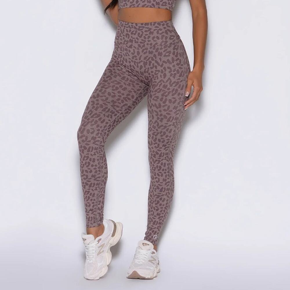 Bombshell Sportswear London Fog Cheetah Animal Print Scrunch Leggings Size XS - Picture 1 of 8